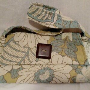Dana Herbert Floral Tapestry Bag with Button Snap Hand Made Purse in Portland OR